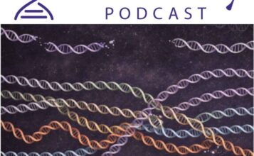 DNA below the Heredity Podcast logo