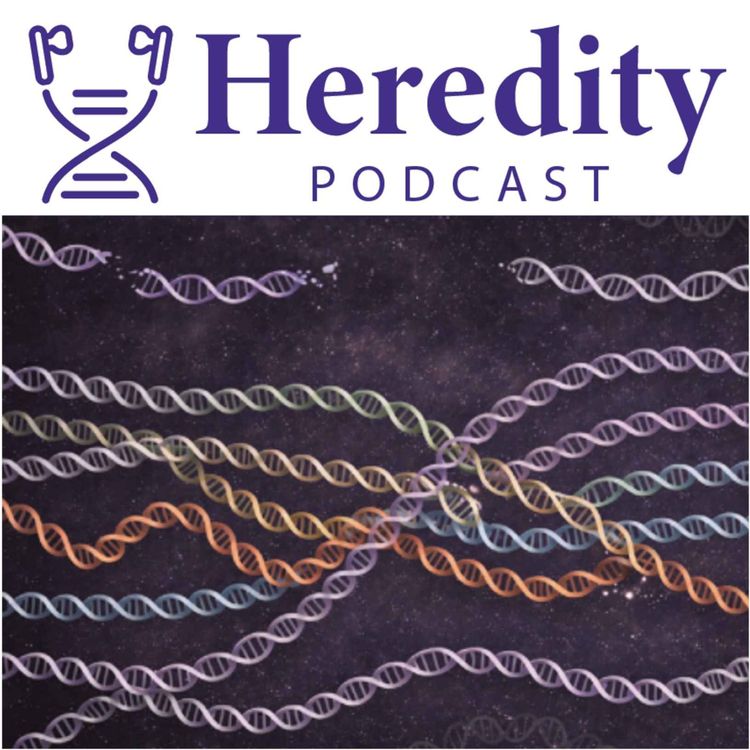 DNA below the Heredity Podcast logo