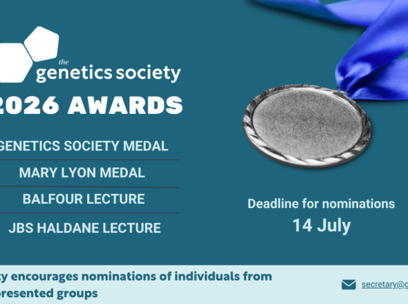 Image for 21 March 2025 – Nominations for 2026 Genetics Society Medals and Prizes